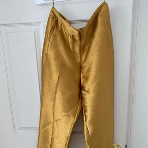 Topshop, gold, pixie style pants